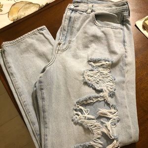 American Eagle mom jeans.